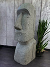 Easter Island Statue Hand Carved Green Stone 80cm (2490)