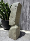Easter Island Statue Hand Carved Green Stone 80cm (2491)