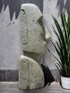 Easter Island Statue Hand Carved Green Stone 80cm (2493)