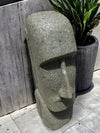 Easter Island Statue Hand Carved Green Stone 80cm (2493)
