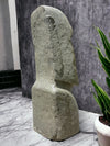 Easter Island Statue Hand Carved Green Stone 80cm (2494)