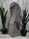 Easter Island Statue Hand Carved Lava Stone 80cm (2495)
