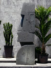 Easter Island Statue Hand Carved Lava Stone 80cm (2498)