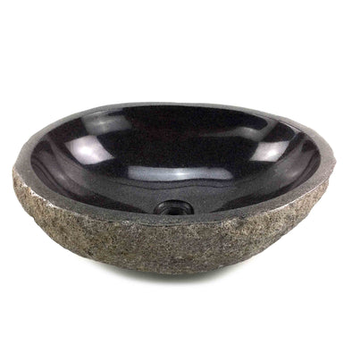 Raw Oval Stone Basin 46cm x 32.5cm x 14cm (1702)