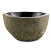 Organic Stone Bowl 33cm x 32cm x 15cm (1727)