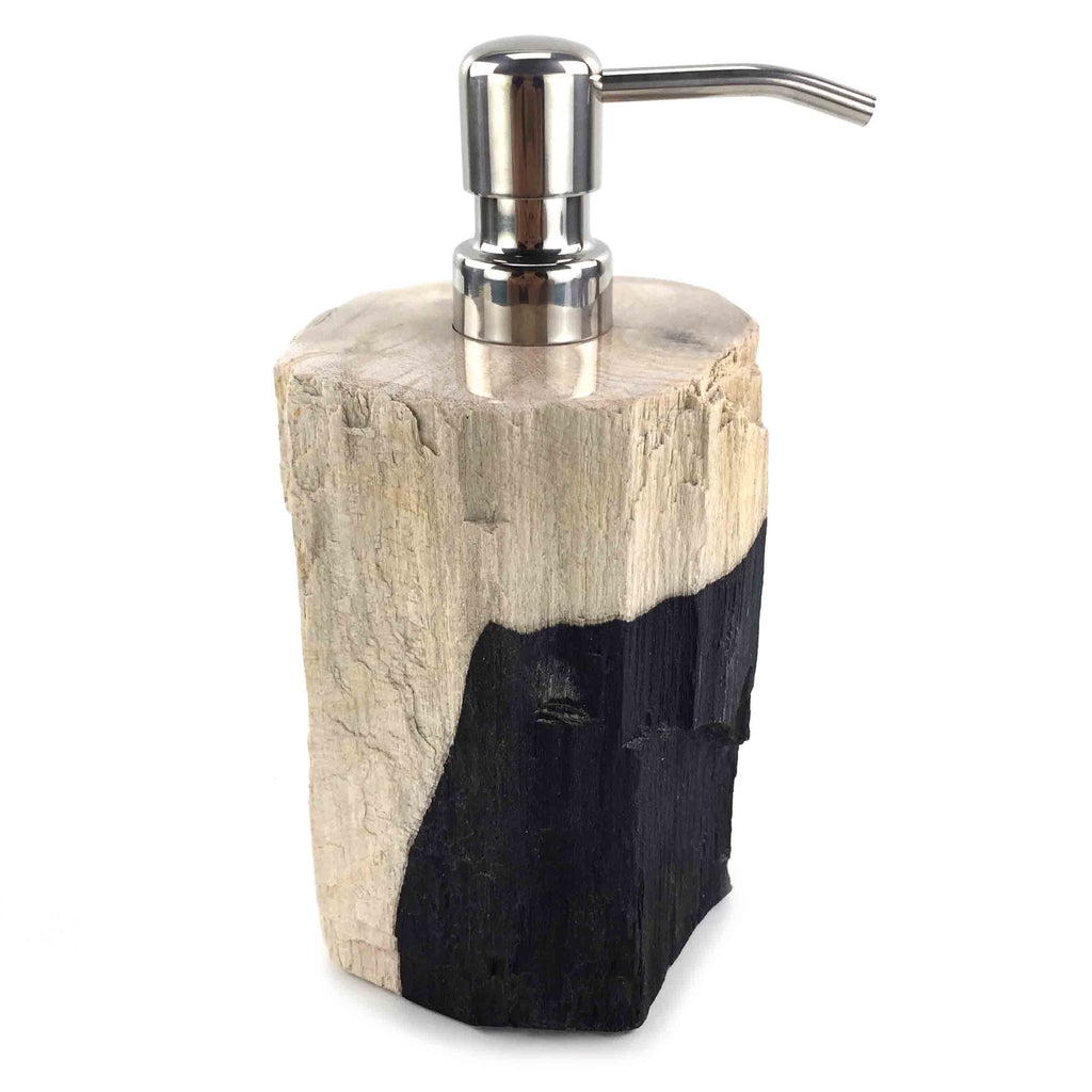 Luxury Petrified Wood Soap & Lotion Dispenser 180mL (1738) StoneBase
