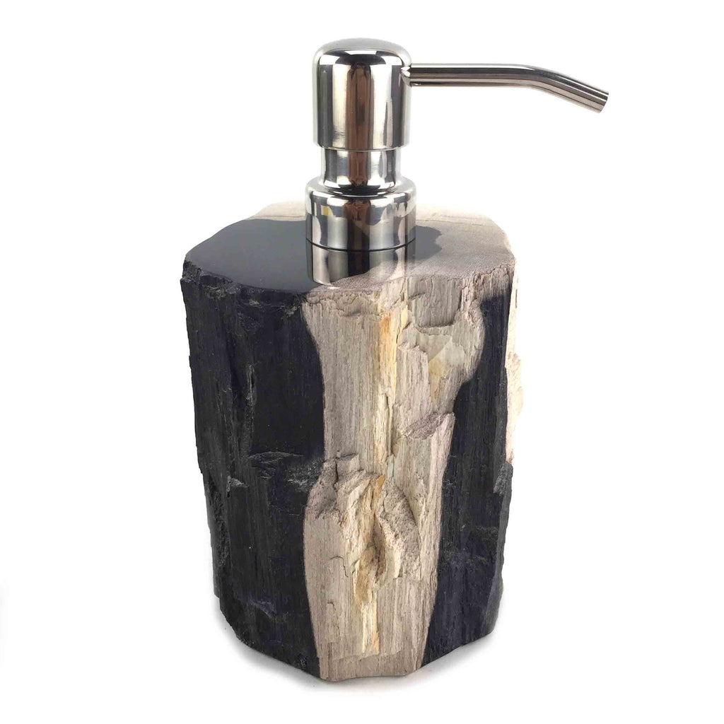 Luxury Petrified Wood Soap & Lotion Dispenser 100mL (1760) StoneBase