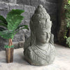 Bali Statue Buddha Hand Carved Stone 100cm Stone Base (1861)