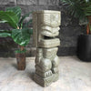 Hawaiian Tiki Statue Hand Carved Stone 81cm StoneBase (1892)