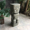 Hawaiian Tiki Statue Hand Carved Stone 81cm StoneBase (1892)