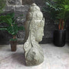 Bali Statue Buddha Hand Carved Stone 100cm Stone Base (1896)