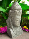 Bali Statue Buddha Hand Carved Stone 100cm Stone Base (1897)