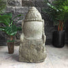 Bali Statue Buddha Hand Carved Stone 100cm Stone Base (1897)