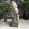 Bali Statue Buddha Hand Carved Stone 100cm Stone Base (1897)