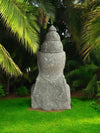 Bali Statue Buddha Hand Carved Stone 100cm Stone Base (1901)