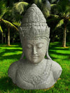 Bali Statue Buddha Hand Carved Stone 100cm Stone Base (1902)