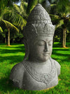 Bali Statue Buddha Hand Carved Stone 100cm Stone Base (1902)