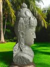 Bali Statue Buddha Hand Carved Stone 100cm Stone Base (1903)