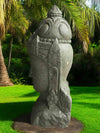 Bali Statue Buddha Hand Carved Stone 100cm Stone Base (1903)