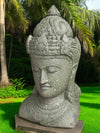 Bali Statue Buddha Hand Carved Stone 100cm Stone Base (1903)