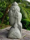 Bali Statue Buddha Hand Carved Stone 100cm Stone Base (1918)