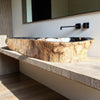 Luxury Petrified Wood Stone Basin 715mm x 290mm x 145mm (1927)