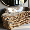 Luxury Petrified Wood Stone Basin 540mm x 390mm x 140mm (1928)