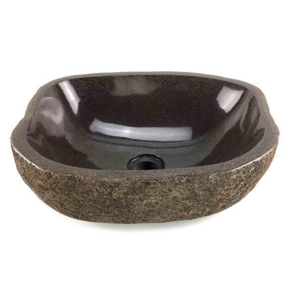 Earthy Rustic Natural Stone Basin 395mm x 330mm x 145mm (2038)