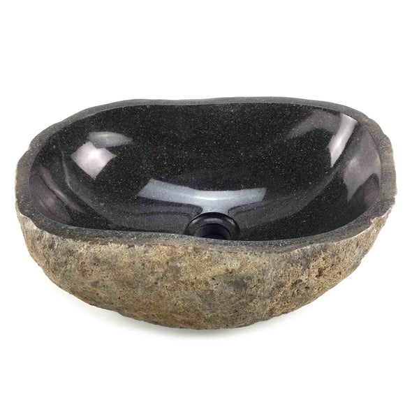 Rustic Bathroom Stone Basin 400mm x 275mm x 130mm (2125)