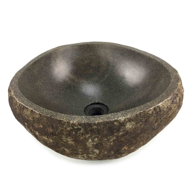 Rustic Matte Finish Stone Bathroom Basin 390mm x 355mm x 145mm (2144)