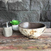 Natural Matte finish Stone Bathroom Basin 35.5cm x 31.5cm x 14.5cm (2183)