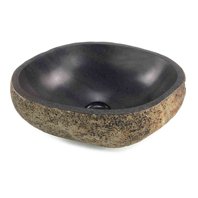 Rustic Matte finish Stone Bathroom Basin 35.5cm x 28cm x 14.5cm (2191)