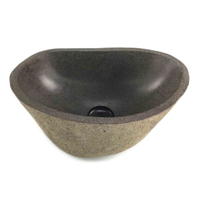 Natural Matte finish Stone Bathroom Basin 35.5cm x 23cm x 15cm (2197)