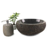 Natural Darkest Stone Basin 35.5cm x 33.5cm x 14.5cm (2200)