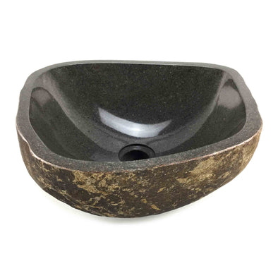 Natural Darkest Stone Basin 37cm x 32.5cm x 14cm (2206)