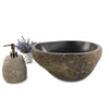 Natural Matte Finish Stone Bathroom Basin 38cm x 32.5cm x 15cm (2211)