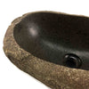 Matte Finish Irregular Shaped Stone Basin 51cm x 25cm x 13/15cm (2259)