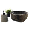 Natural Matte Finish Stone Bathroom Basin 330mm x 325mm x 140mm (2281)