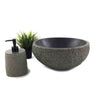 Natural Matte Finish Stone Bathroom Basin 33.5cm x 30.5cm x 14.5cm (2282)