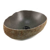 Natural Matte Finish Thin Lip Stone Basin 36cm x 29cm x 14.5/13.5cm (2290)