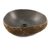 Natural Matte Finish Thin Lip Stone Basin 36cm x 29cm x 14.5/13.5cm (2290)