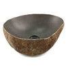 Natural Matte Finish Thin Lip Stone Basin 36cm x 29cm x 14.5/13.5cm (2290)