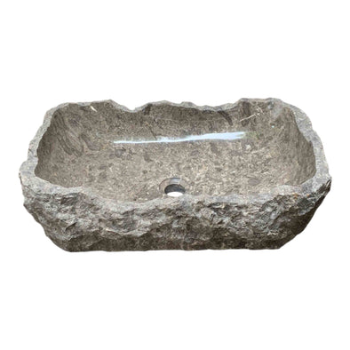 Rustic Marble Natural Stone Basin 560mm x 360mm x 120/150mm (2362)