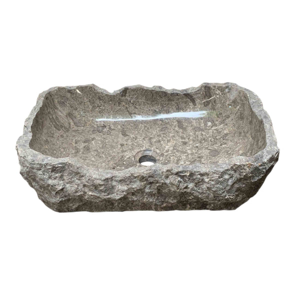 Rustic Marble Natural Stone Basin 560mm x 360mm x 120/150mm (2362)