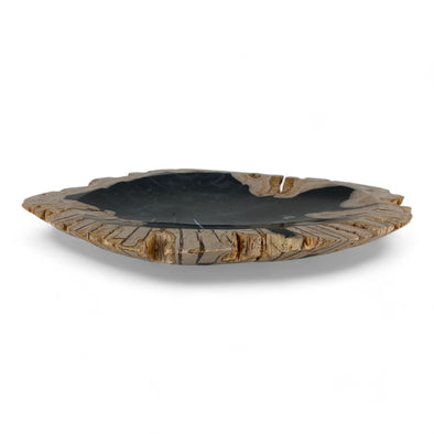 Petrified Wood Natural Stone Plate | Platter 390mm x 300mm x 35mm (2421)