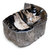 Luxury Petrified Wood Stone Basin 430mm x 360mm x 110mm (2457)