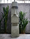 Easter Island Statue Hand Carved Green Stone 100cm (2482)