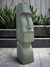 Easter Island Statue Hand Carved Green Stone 80cm (2484)