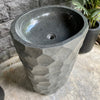 Natural Pedestal Stone Basin 91cm x 55cm x 45cm (2520)