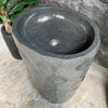 Natural Pedestal Stone Basin 91cm x 55cm x 45cm (2520)